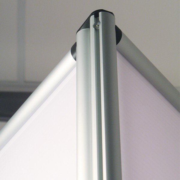 Pannello divisorio doppio in lamiera microforata a profilo 30 mm